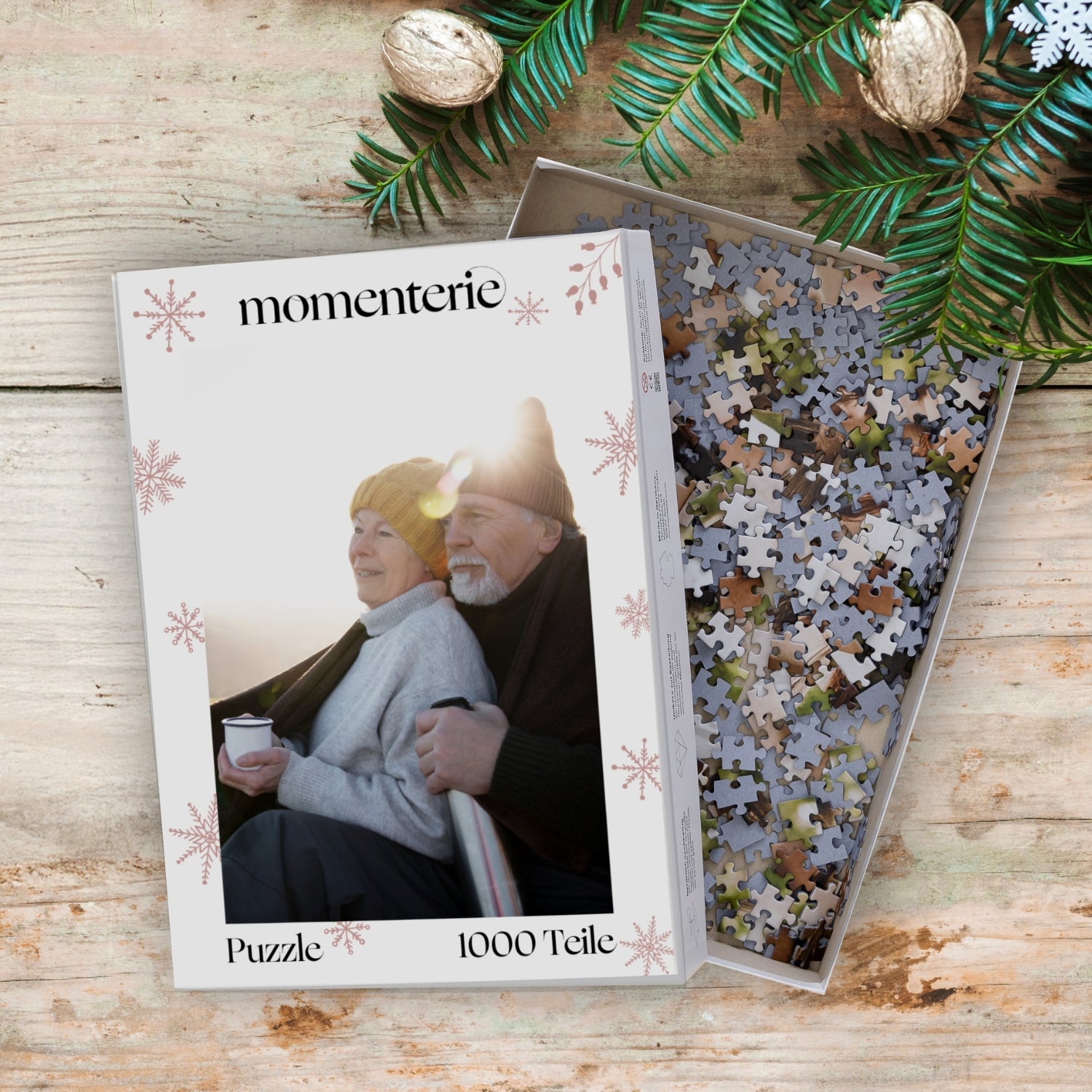 Weihnachts-Fotopuzzle für die Eltern