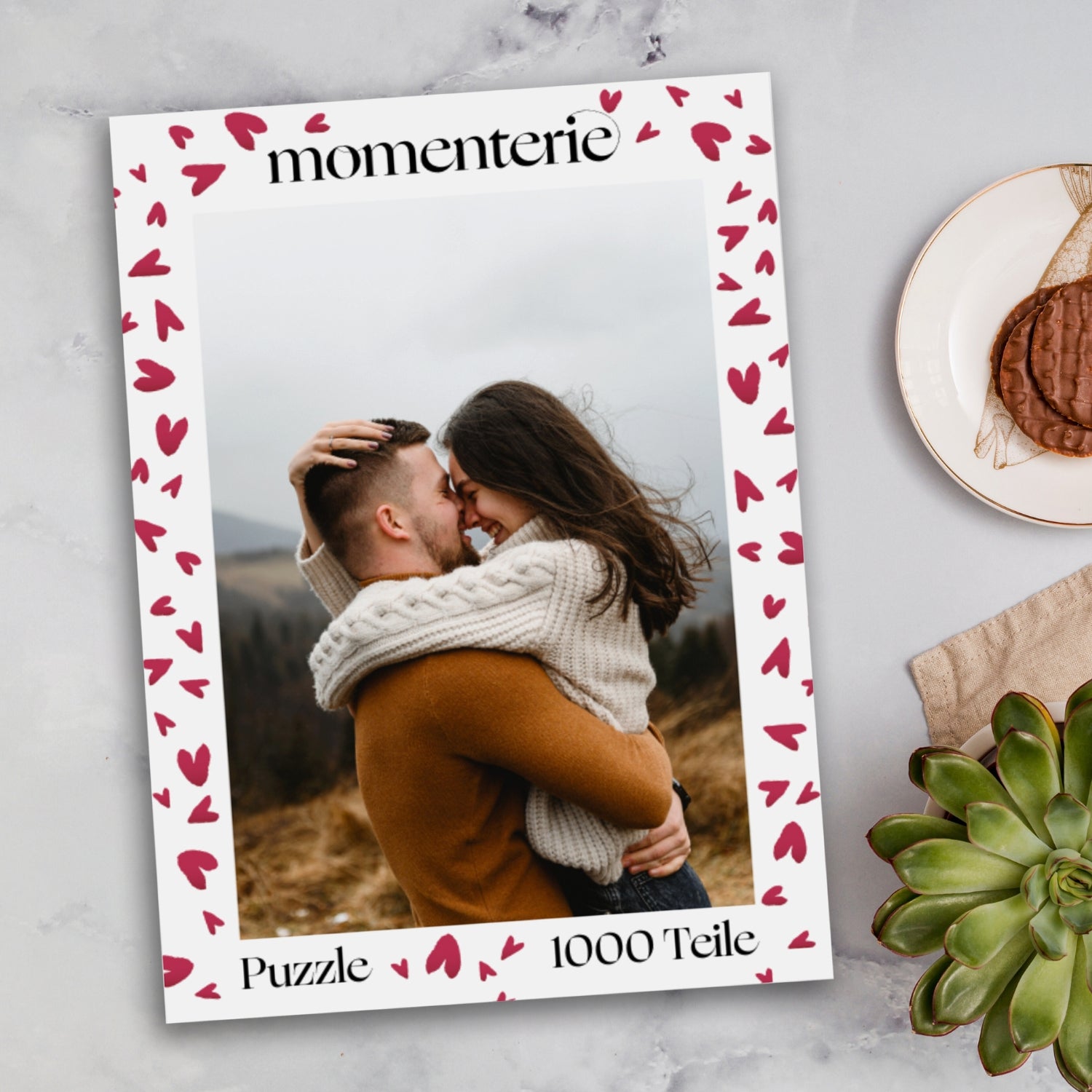 Fotopuzzle zum Valentinstag für Frauen